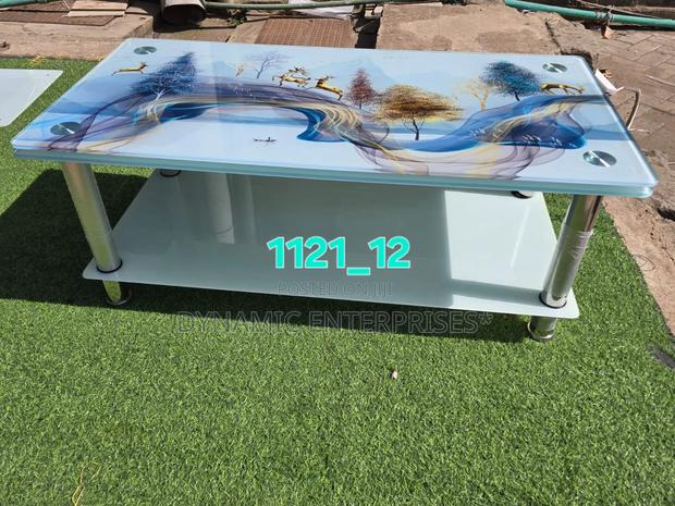 Artistic Tempered Glass Coffee Table