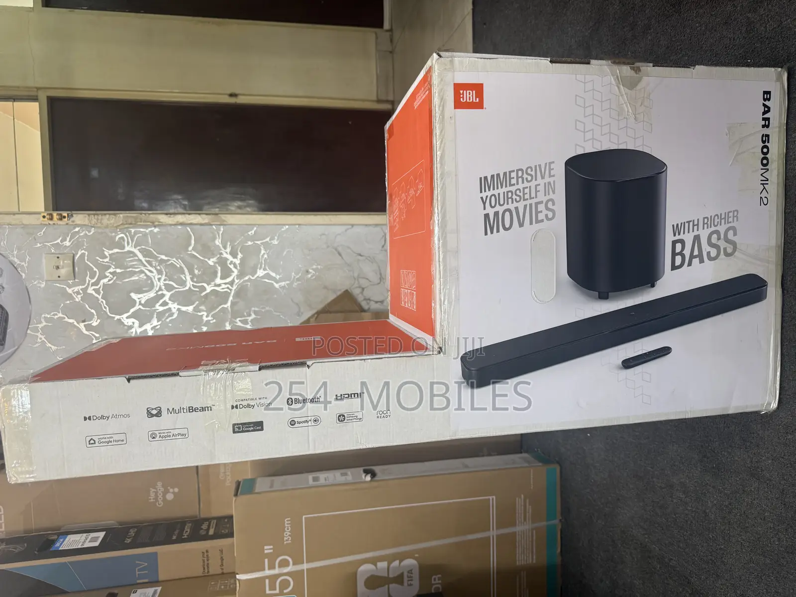 JBL Bar 500mk2 750w 5.1‐Channel Dolby Atmos Soundbar System