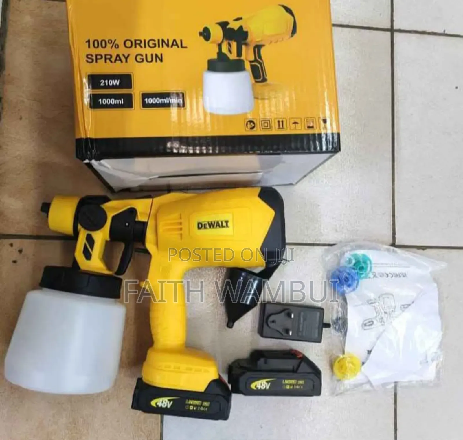 Original Dewalt Cordless Spray Gun Machine/Dewalt Cordless Spray Gun