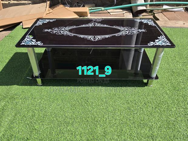 Black Tempered Glass Coffee Table - main view