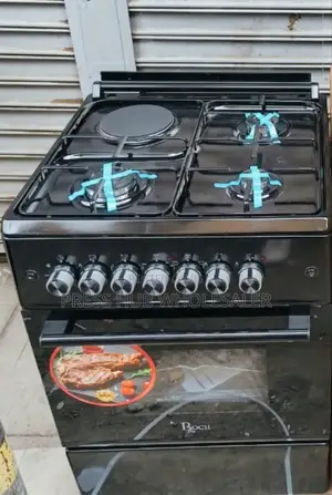Roch 60x60 Black Standing 3+1 Cooker With an Electric Oven 