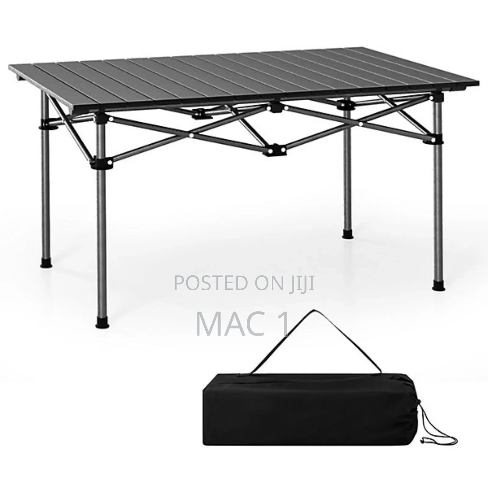 Heavy-Duty Foldable Metal Table – 95×55×50cm