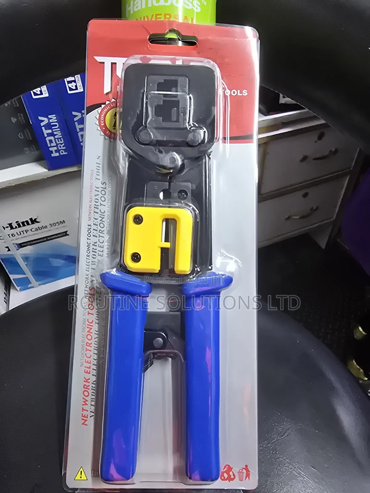 Rj45 / Rj11 Pass Through Crimping Tool