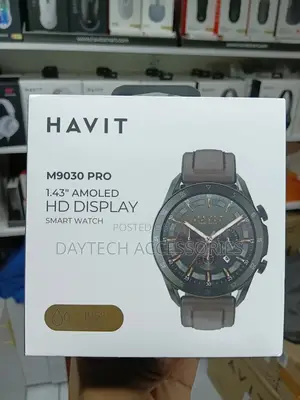 Havit Fitness Amoled M9030pro Smartwatch | Leather Straps
