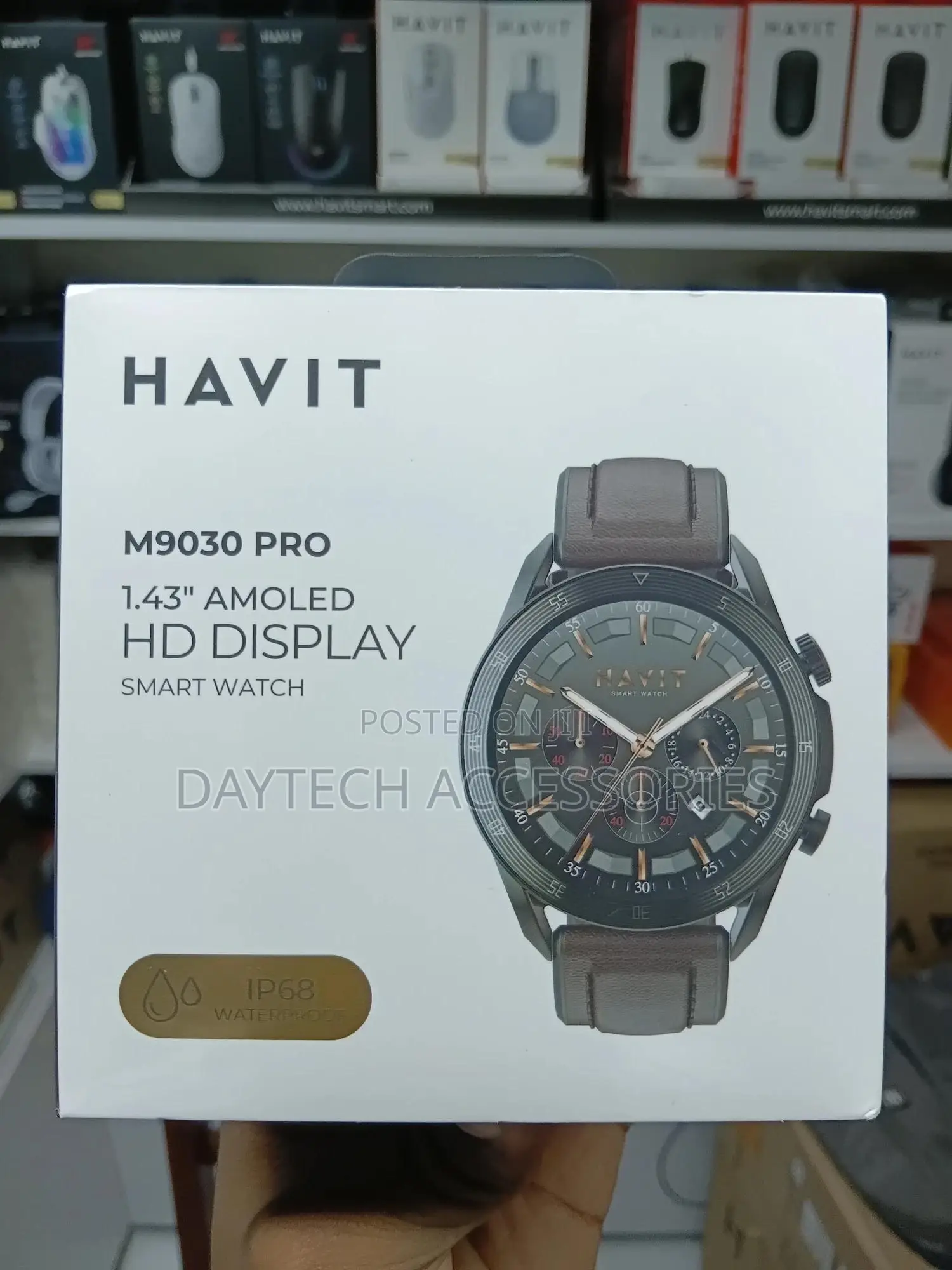 Havit Fitness Amoled M9030pro Smartwatch | Leather Straps