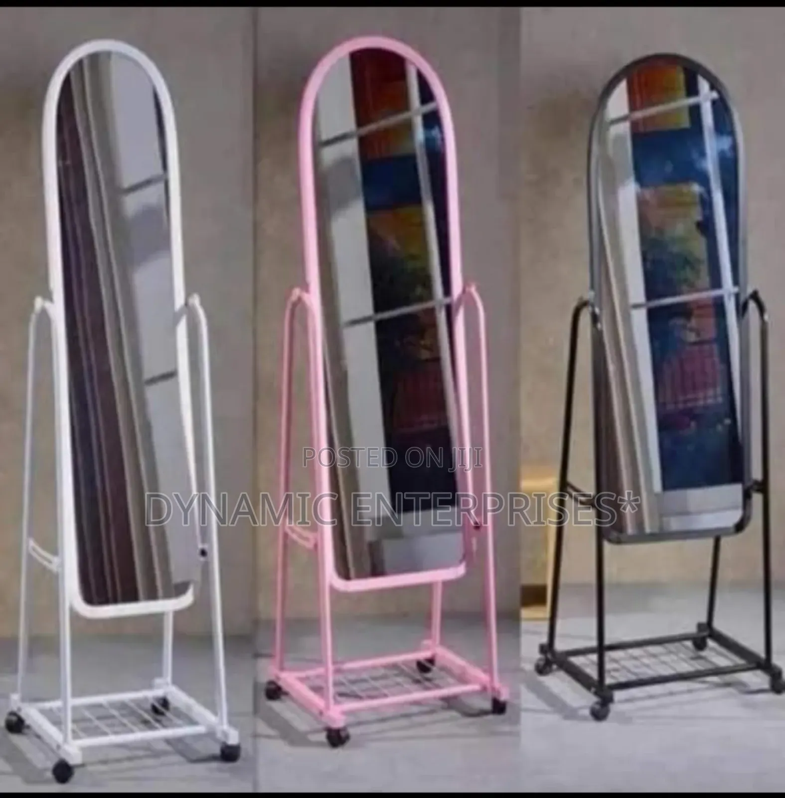 Standing Full-Length Oval Mirror