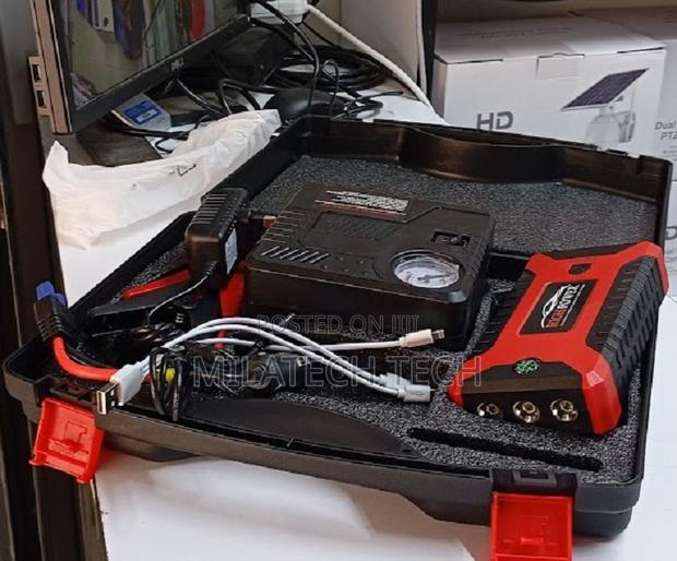 12v 99800mah Car Jump Starter Built in Tire Inflato
