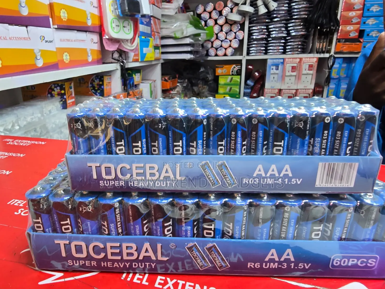 Tocebal 1.5v Aa Aaa Batteries Bulk 60 Pieces