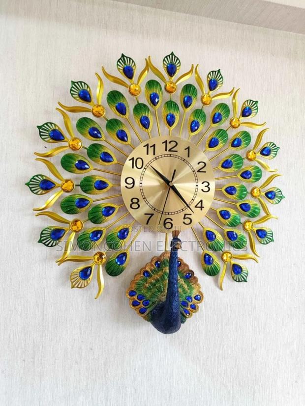 Peacock Wall Clock - main view