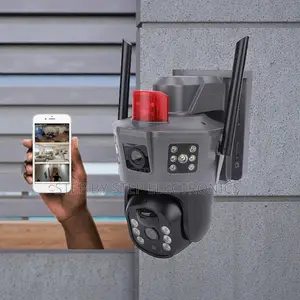 Two-Way Audio Communication Electric 4g PTZ Dual Lens Camera