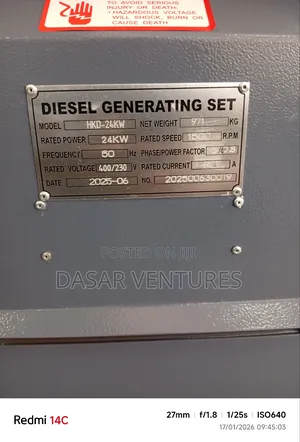 Generator 30kva Hisaki Japan