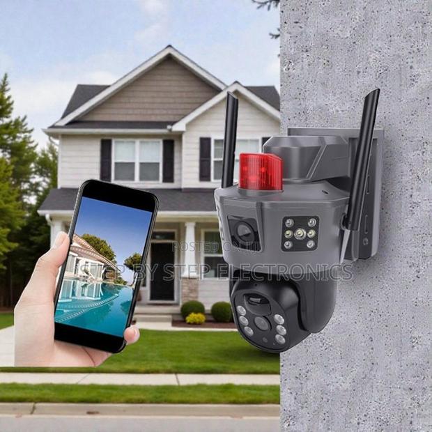 Standalone Electric 4g PTZ Dual Lens Indoor Outdoor Camera