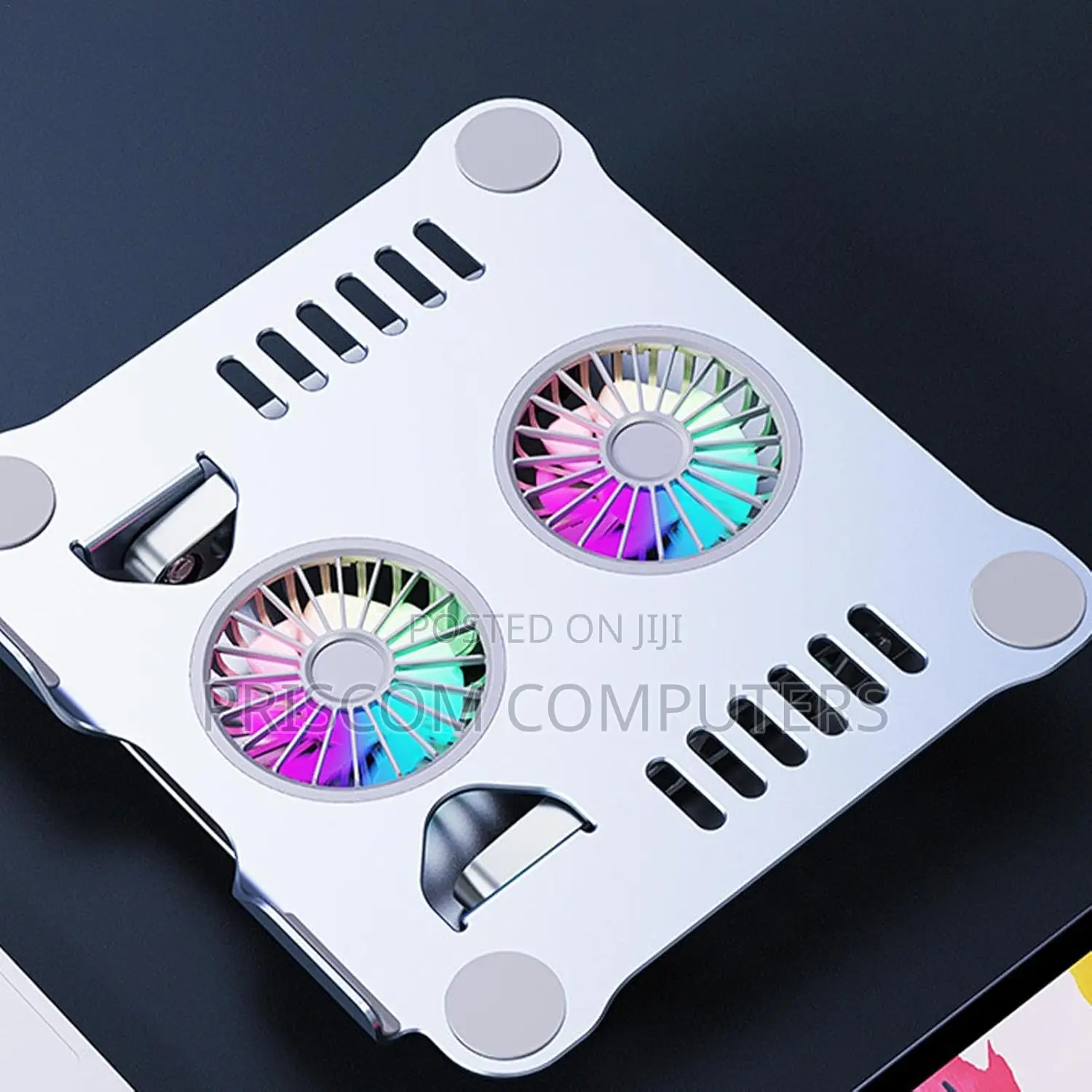 Stand Fan Metal Laptop Cooling Stand V 4.0 Adjustable Cooling Pad