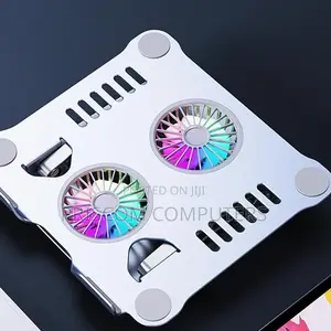 Stand Fan Metal Laptop Cooling Stand V 4.0 Adjustable Cooling Pad