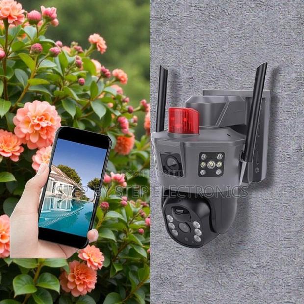 Pir Sensor Alarm Electric 4g PTZ Dual Lens Security Camera