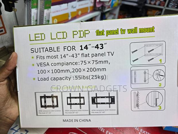 Universal Led/LCD/PDP Tv Wall Mount (14–43 Inches) - main view