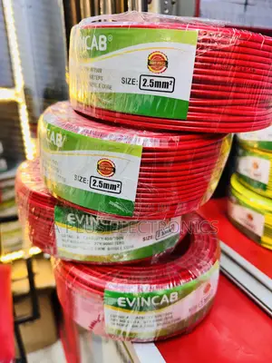 Evincab 2.5mm Single Core Wiring Cable 90m(Red) – High Conductivity