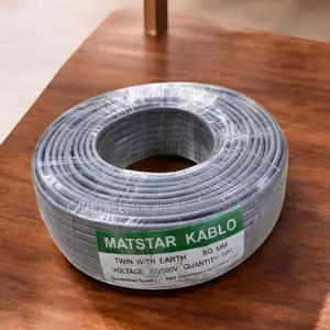 Long Lasting 2.5mm 90m Twin With Earth Flat Electrical Wiring Cable