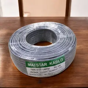 Stable Performance 2.5mm 90m Twin With Earth Flat Electrical Cable