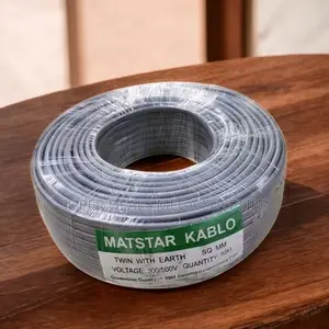 Corrosion Resistant 2.5mm 90m Twin With Earth Flat Electrical Cable
