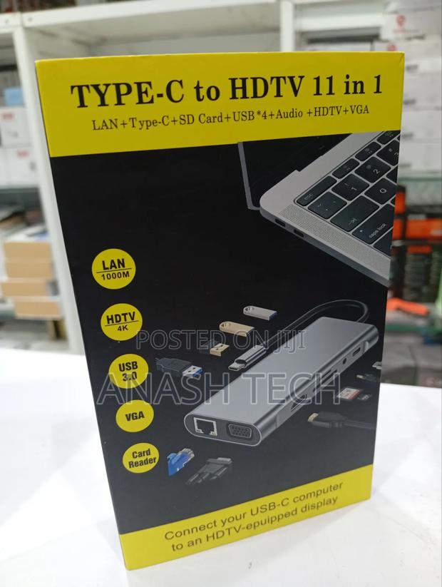 11 in 1 Usb C Hub Type C Adapter to Hdmi-Compatible Vga