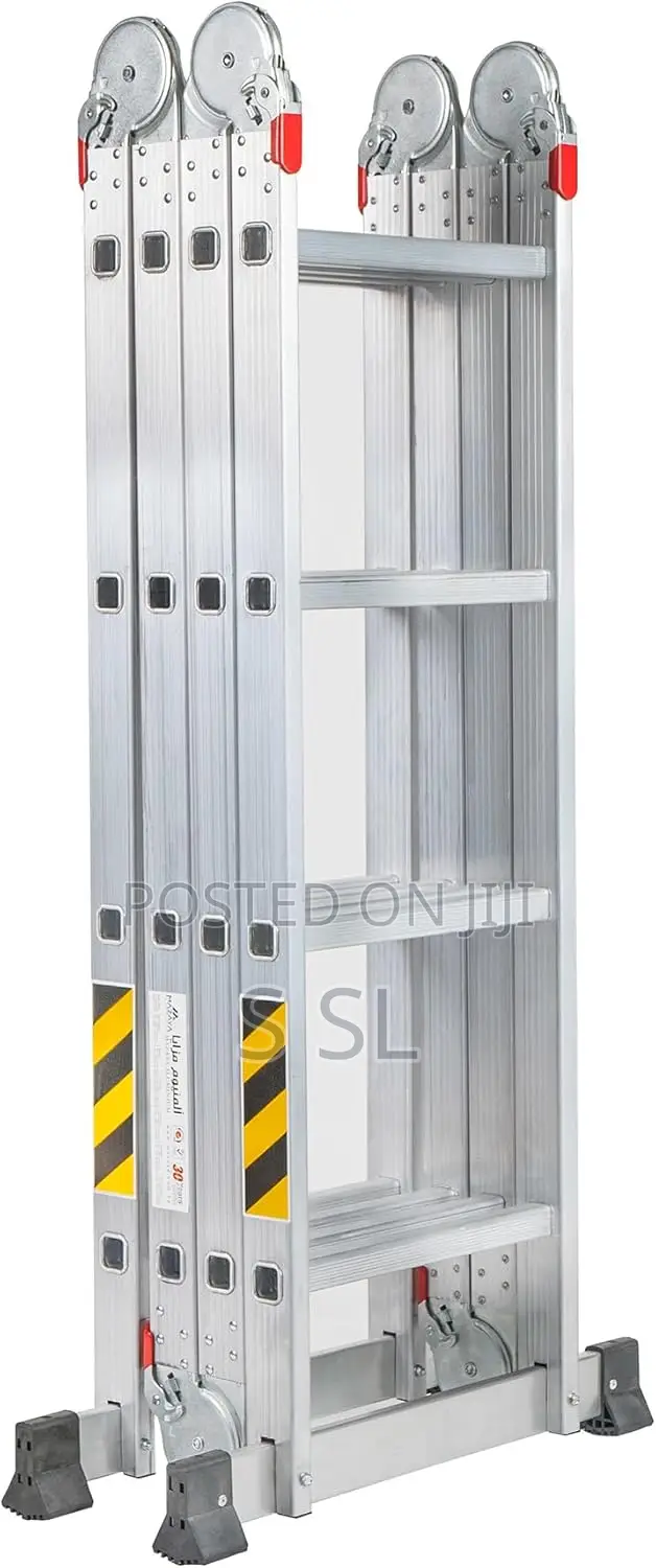 Aluminum Multi-Purpose Foldable Ladder 16 Steps,4x4