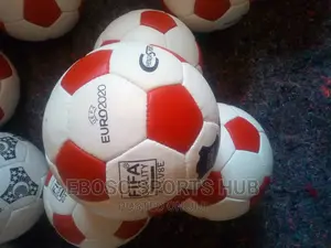 Original Leather Football Red and White