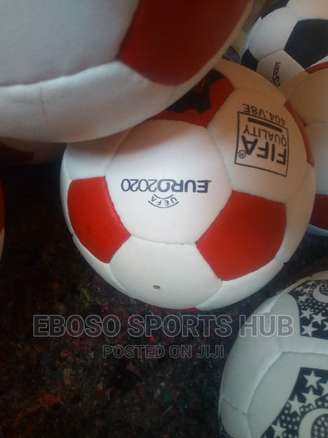 Original Leather Football Red and White