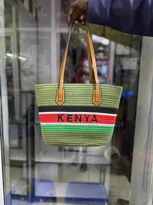 Kenyan Flag Colors New Wooven Summer Bag