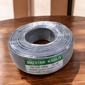 Long Lasting Performance 2.5mm 90m Twin With Earth Flat Wiring Cable
