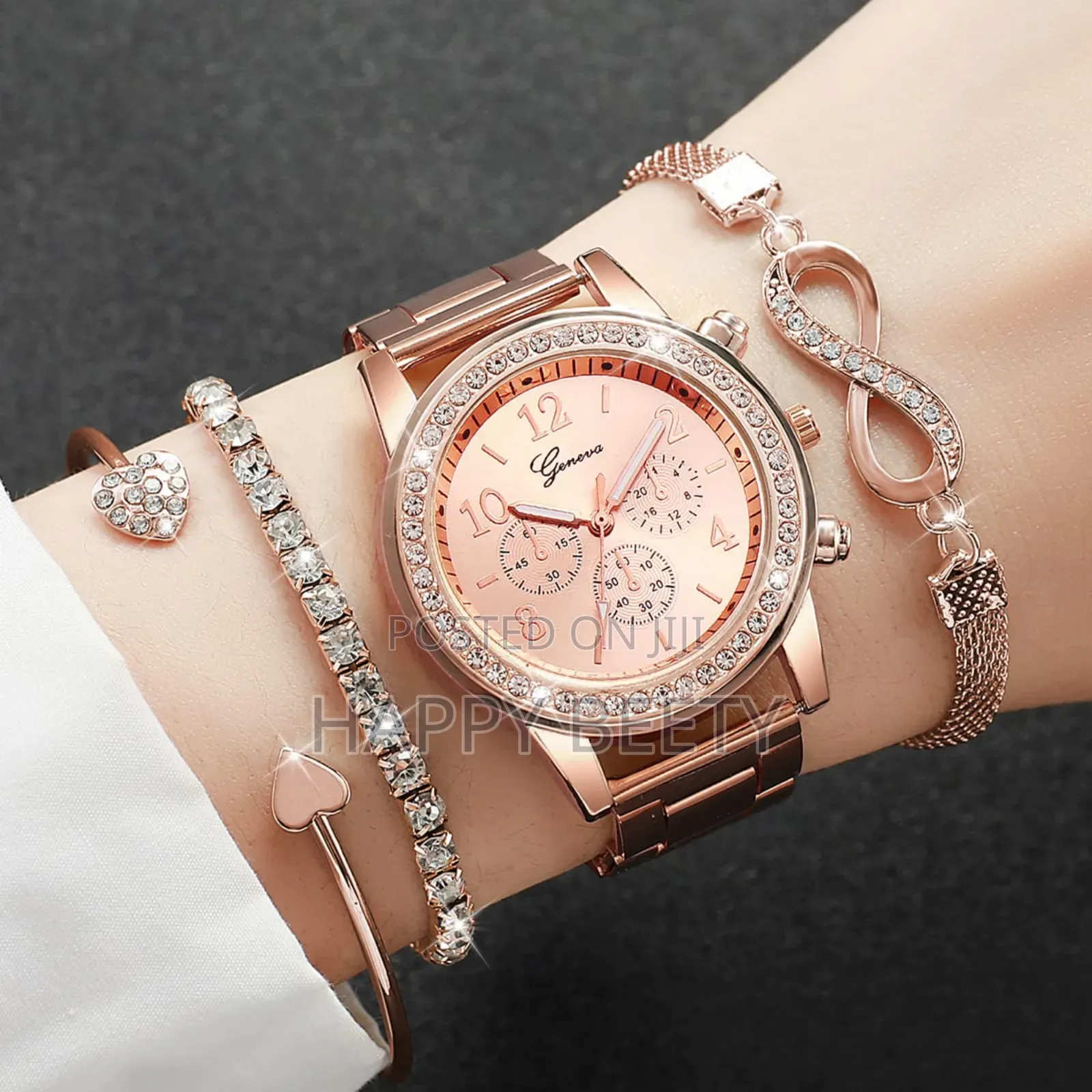 *4 in 1 Infinity Watch Set Elegant Ladies Set