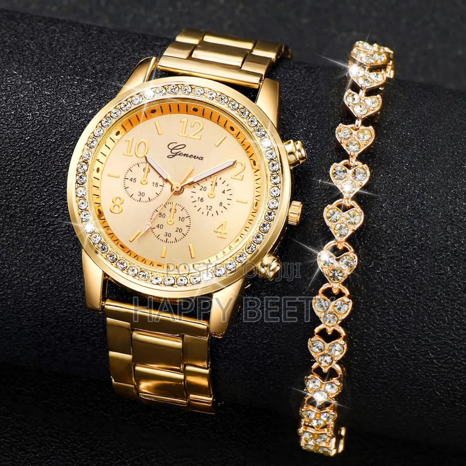 *2 Pc Geneva Ladies Watch Set*