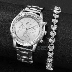 *2 Pc Geneva Ladies Watch Set*