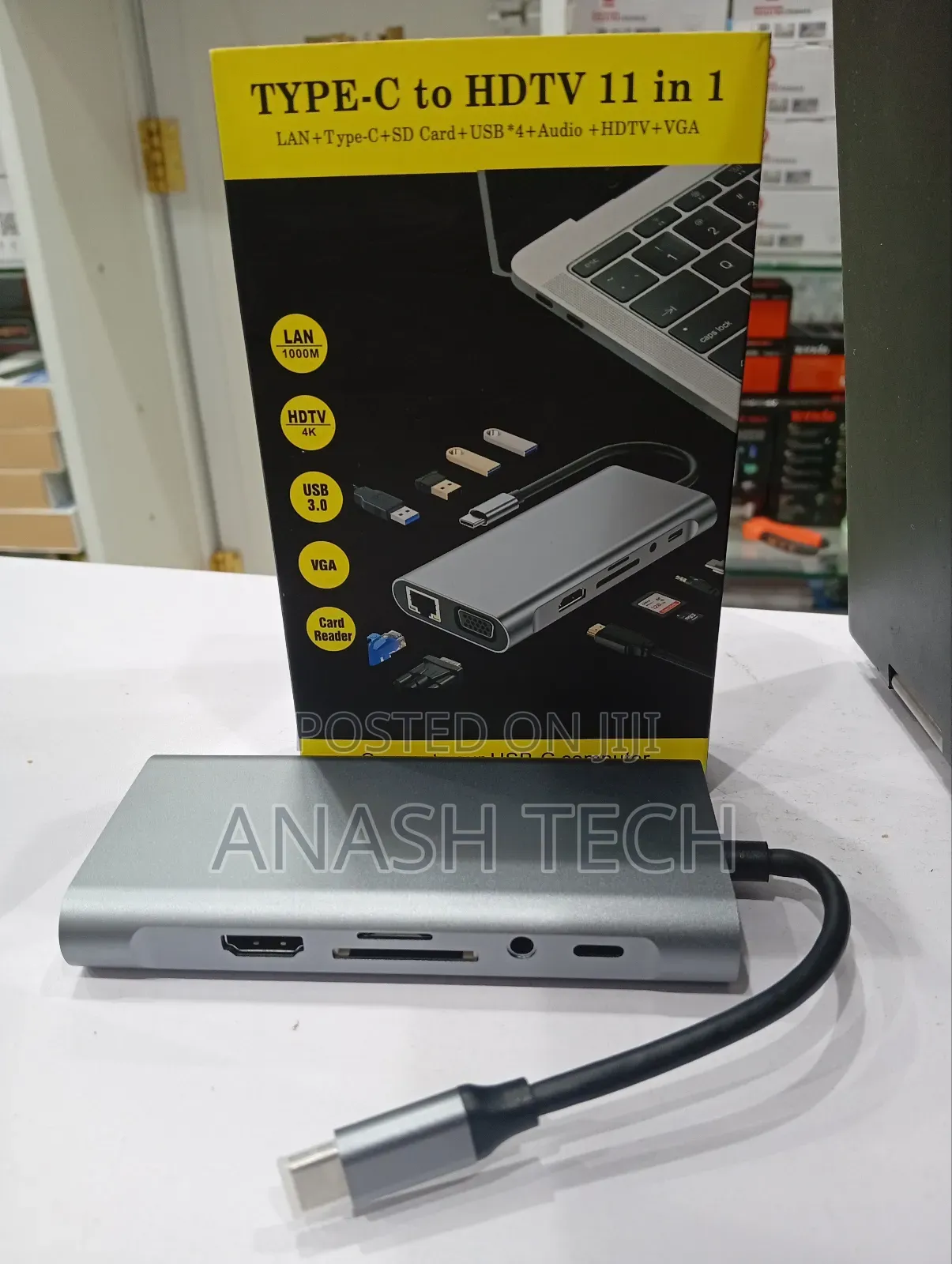 Type C 11-in-1 Multifunctional Type-C Hub Docking Station