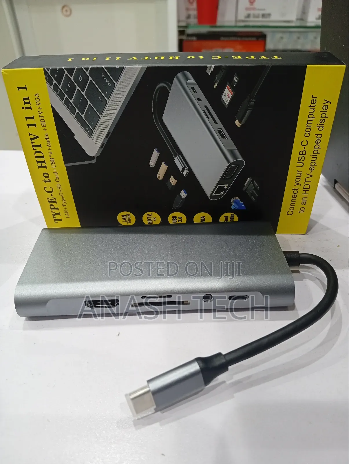 Type C 11 in 1 Usb Hub With Hdmi,Lan,Vga,Audio,Pd,Sd,Usb 3.0
