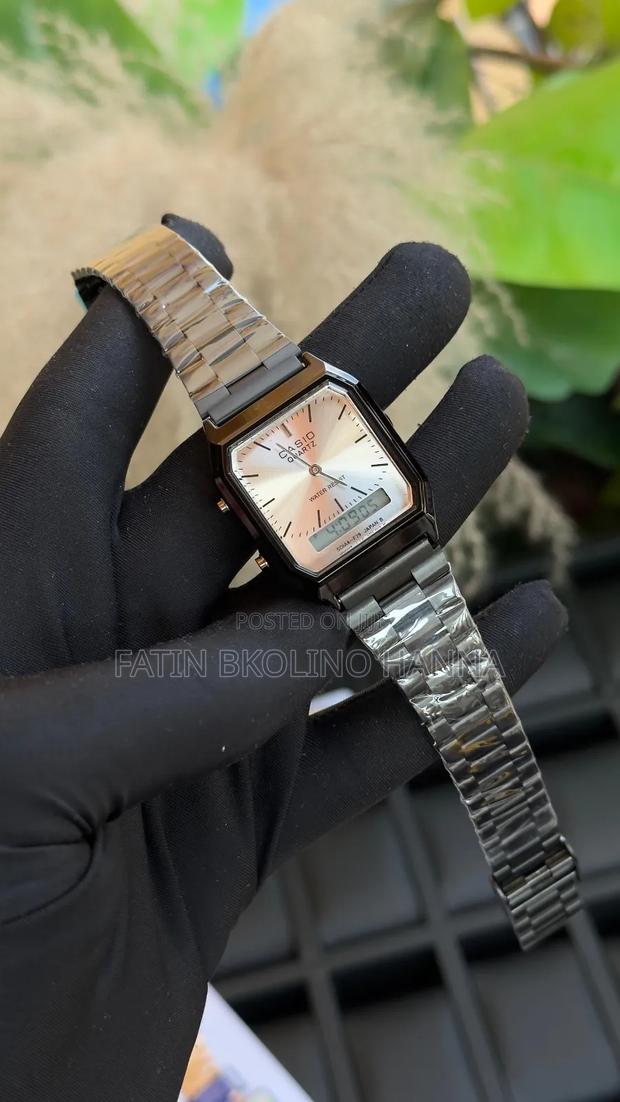 Classy Black Casio Men Watch - main view