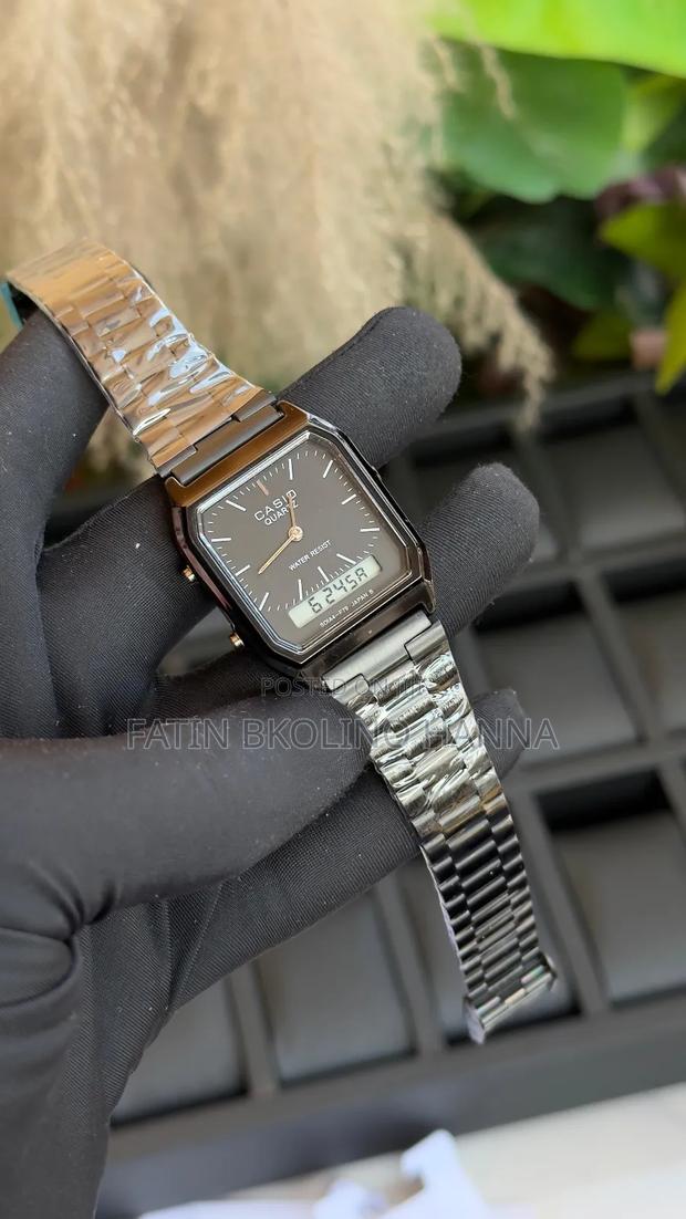 Classy Black Casio Men Watch - thumbnail 2