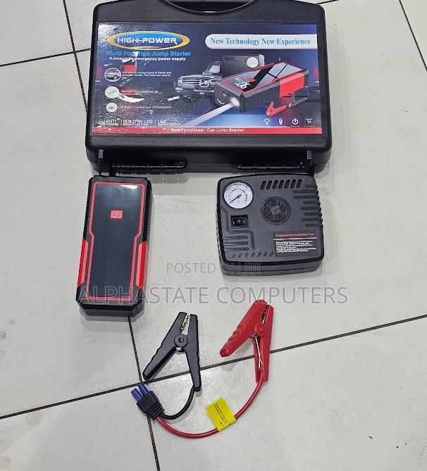 Car Jump Starter Pack Portable 12v Lithium Power Bank With Flashlight