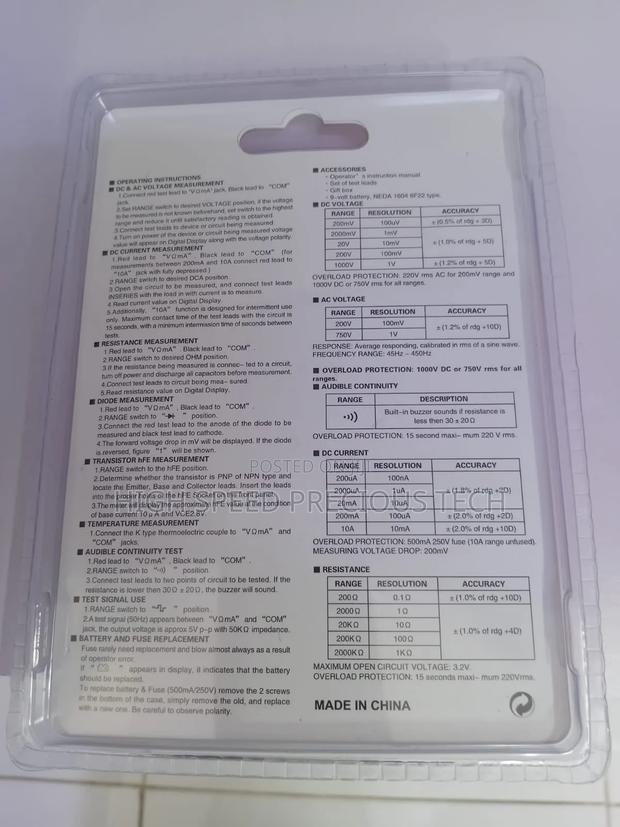 Digital Multimeter Dt830d - thumbnail 3