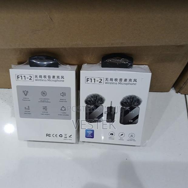 Portable F11-2 3in1 Wireless Lavalier Microphone