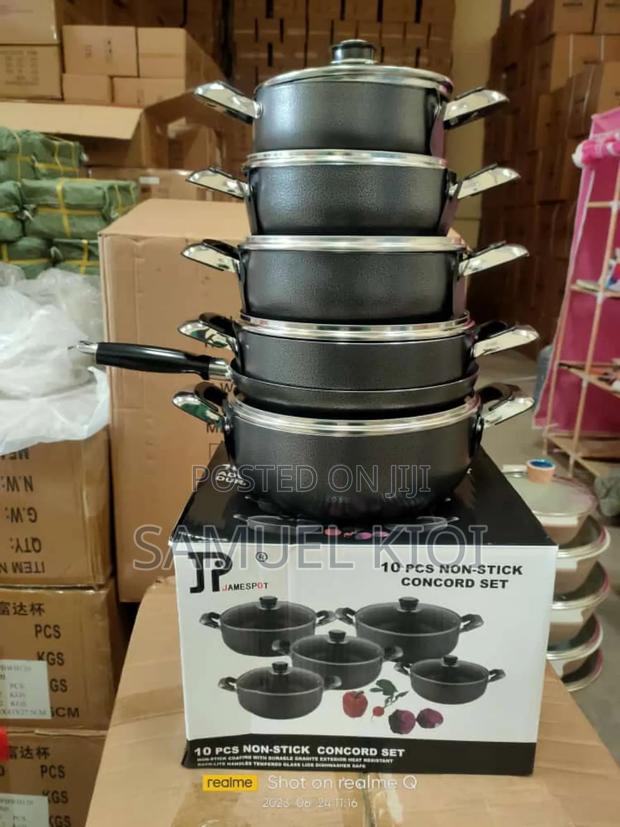 10 Pieces Heavy Duty Jp Non Stick Cookware Set - main view