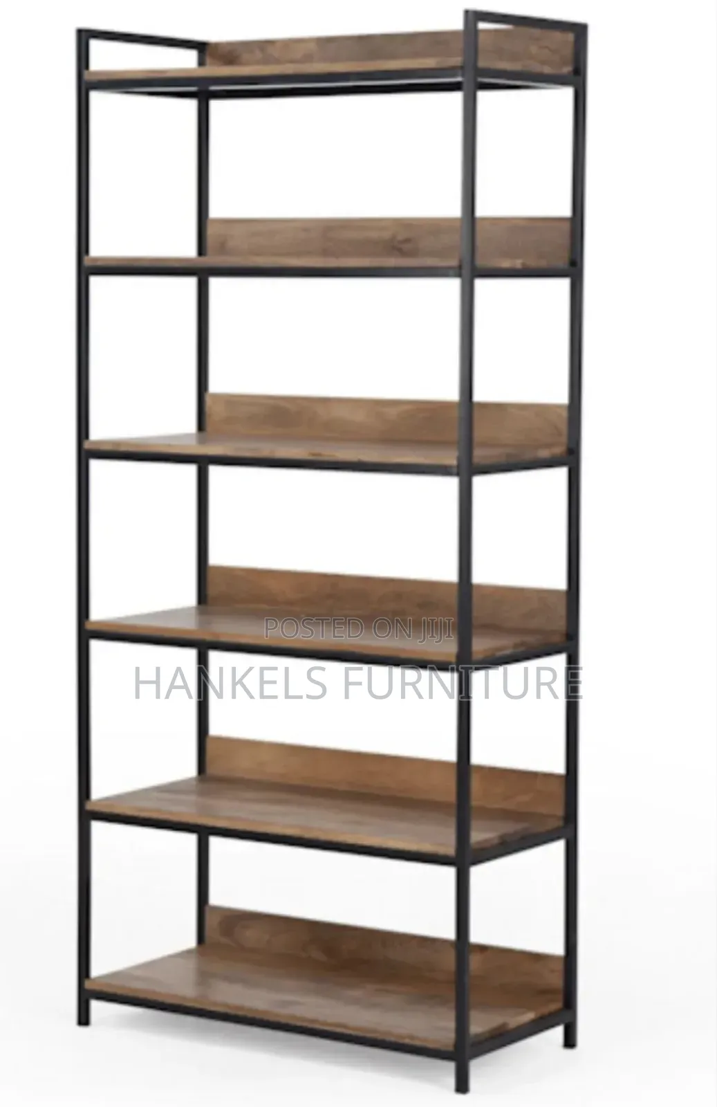 Heavy-Duty Metallic Commercial Shelving Unit