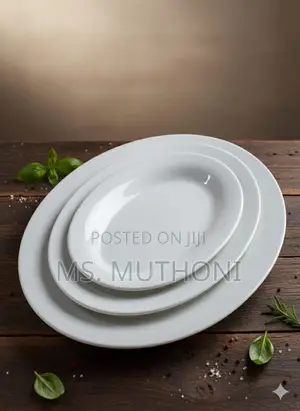*3pc Ceramic Oval Platter*