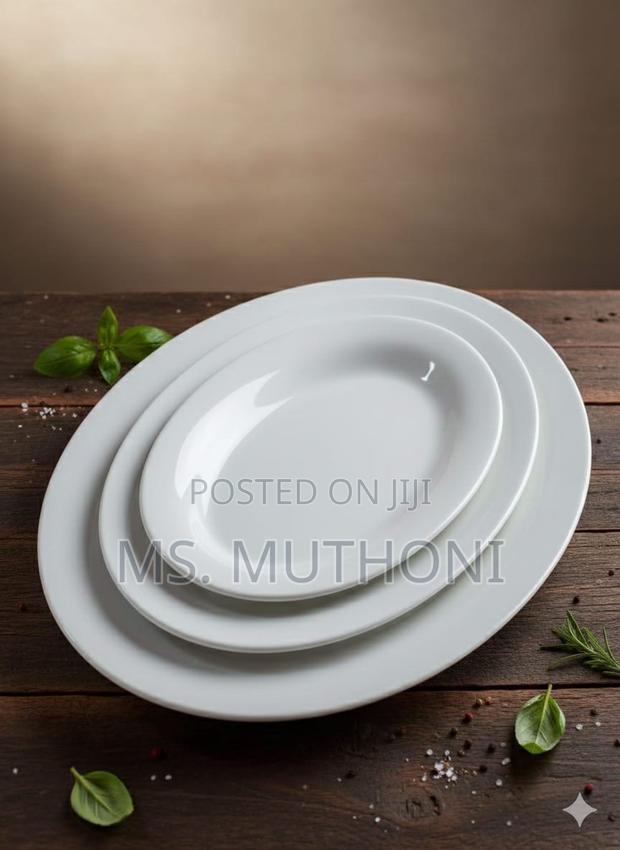 *3pc Ceramic Oval Platter* - main view