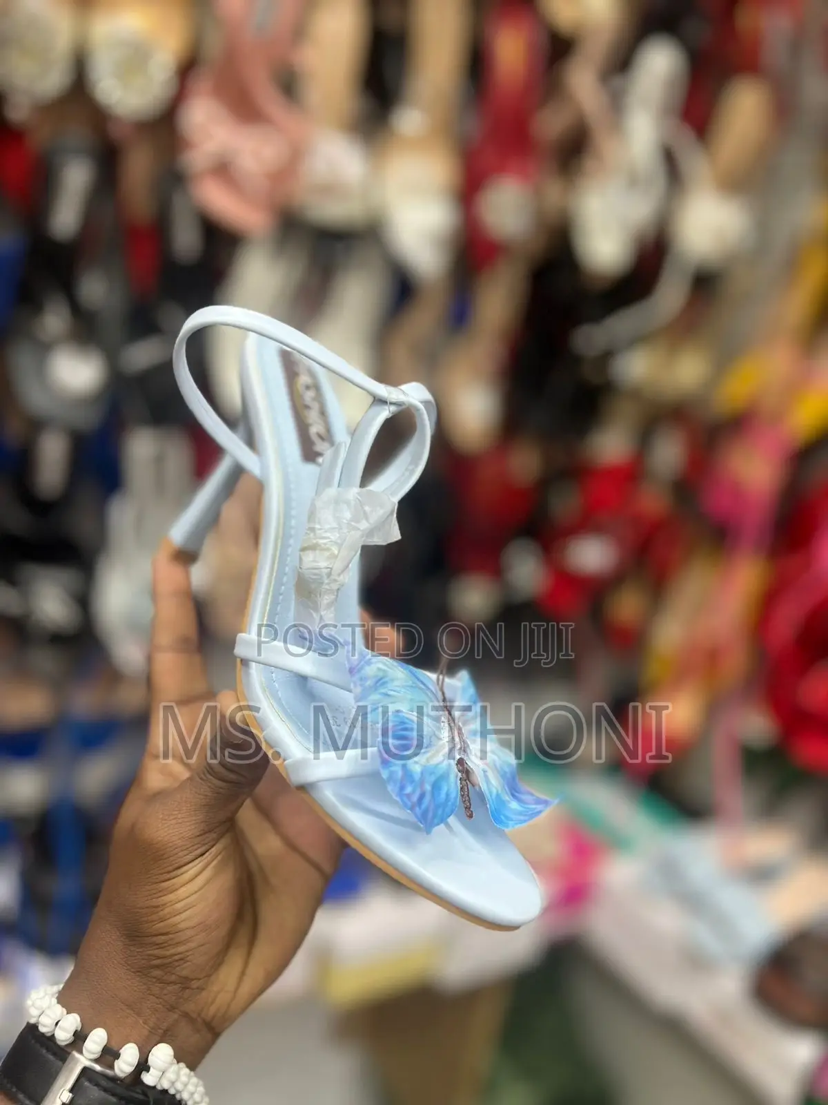 Butterfly Detail Ladies Open Heel Sandals 36-41