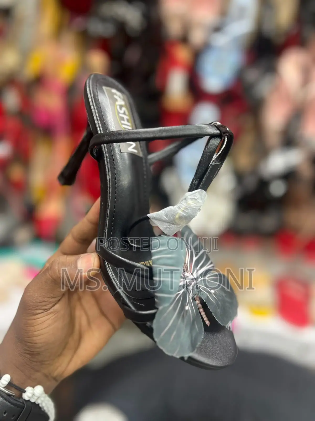 Butterfly Detail Ladies Open Heel Sandals 36-41