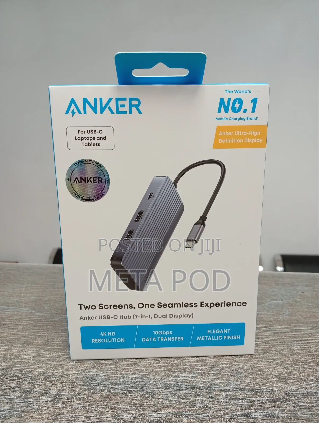Anker Usb C Hub(7-in-1,Dual Display)