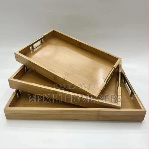 3 in 1 Bamboo Serving Tray - thumbnail 5