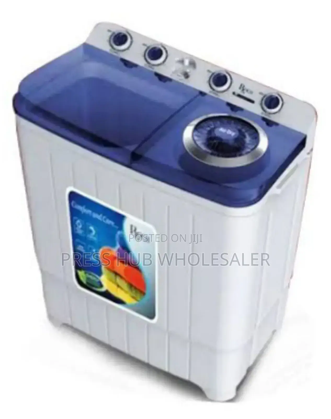 Tornado 7kg Twin Tub Semi-Automatic Washing Machine.