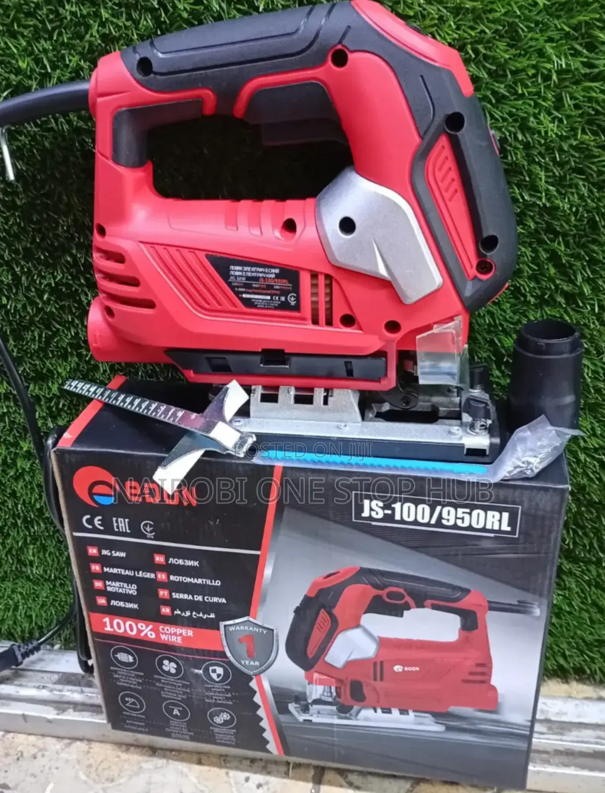 Edon 950w Electric Jigsaw With Dust Outlet Guide Ruler